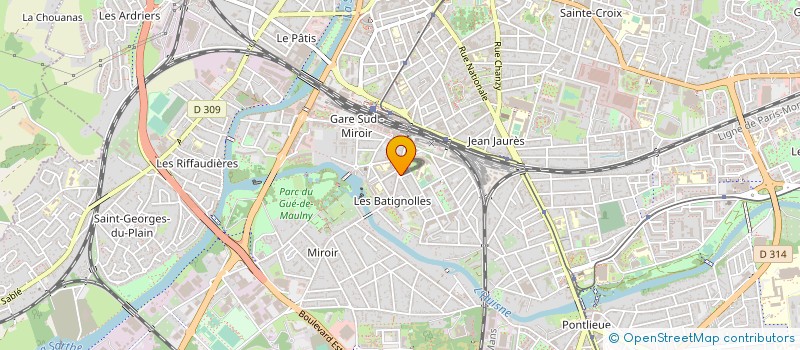 localisation de l'entreprise MIROIR DISTRIBUTION  SARGE-LES-LE-MANS