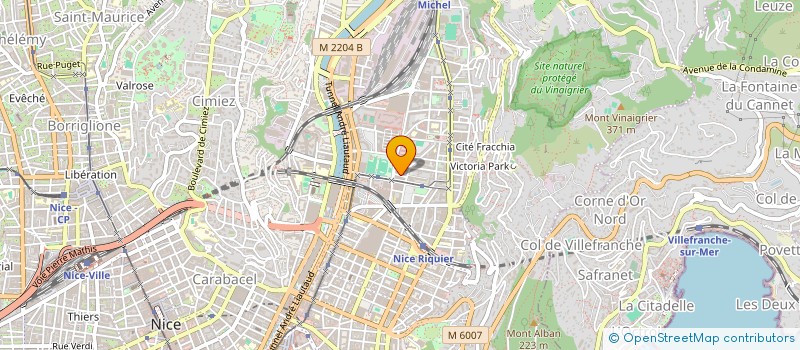 localisation de l'entreprise MIROITERIE AIGLON à NICE