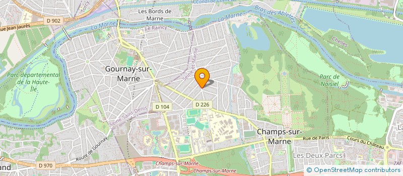 localisation de l'entreprise MIROITERIE ALUMINIUM DE CHAMPS à CHAMPS-SUR-MARNE