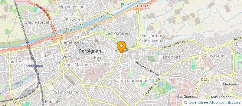localisation de l'entreprise MIROITERIE ANATOLE FRANCE à PERPIGNAN