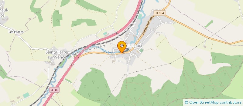 localisation de l'entreprise MIROITERIE ARDENNAISE  BOULZICOURT