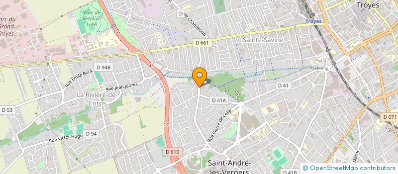 localisation de l'entreprise MIROITERIE AUBE à SAINT-ANDRE-LES-VERGERS