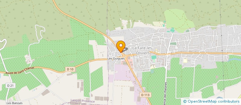 localisation de l'entreprise MIROITERIE AVI  LA FARE-LES-OLIVIERS