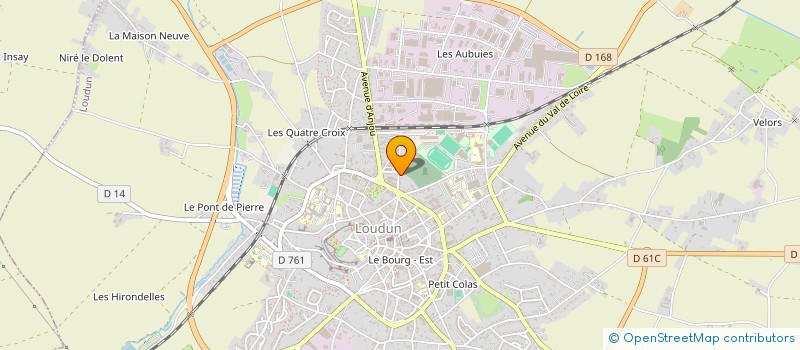 localisation de l'entreprise MIROITERIE CHAMPION à LOUDUN