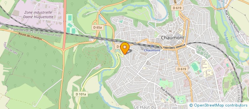 localisation de l'entreprise MIROITERIE CHAUMONTAISE à CHAUMONT