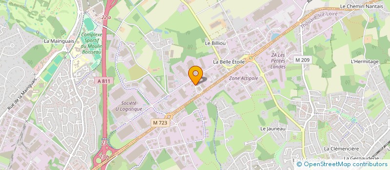 localisation de l'entreprise MIROITERIE CONCEPT DESIGN SERVICES  CARQUEFOU