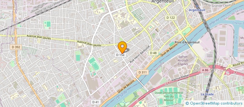 localisation de l'entreprise MIROITERIE D ARGENTEUIL SOC à ARGENTEUIL