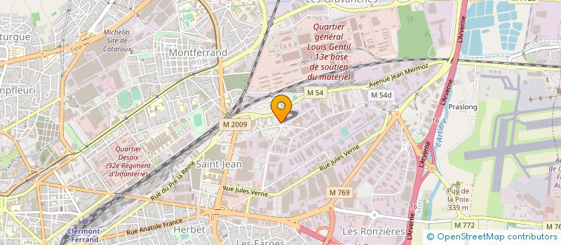 localisation de l'entreprise MIROITERIE DAGUILLON à CLERMONT-FERRAND