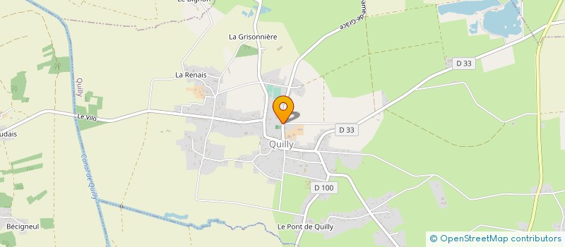 localisation de l'entreprise MIROITERIE DAVID MABIT  QUILLY