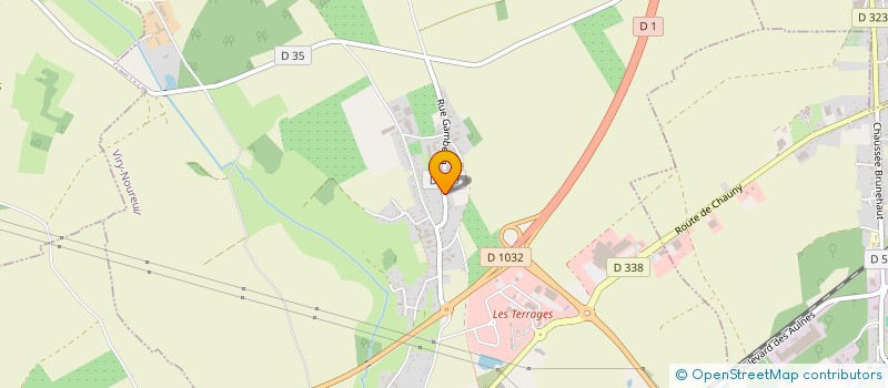 localisation de l'entreprise MIROITERIE DE CHAUNY à CHAUNY