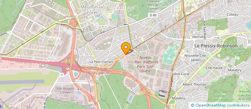 localisation de l'entreprise MIROITERIE DE CLAMART à CLAMART