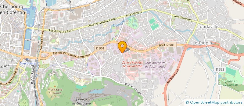 localisation de l'entreprise MIROITERIE DE LA HAGUE à CHERBOURG-EN-COTENTIN