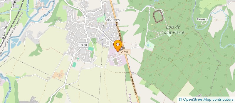 localisation de l'entreprise MIROITERIE DE SMARVES à SMARVES