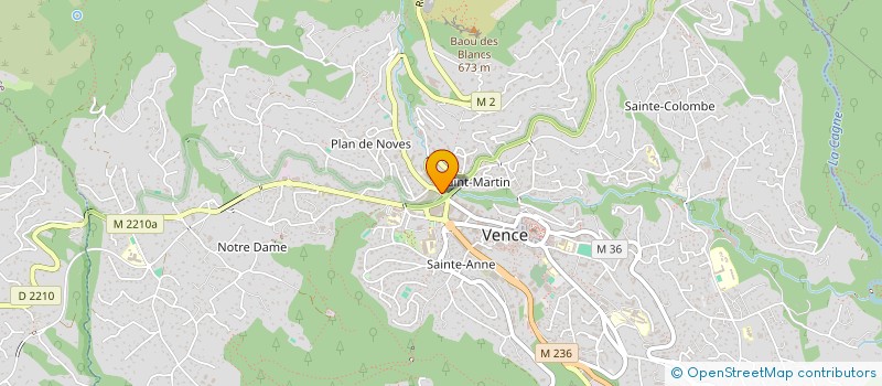 localisation de l'entreprise MIROITERIE DES BAOUS  VENCE