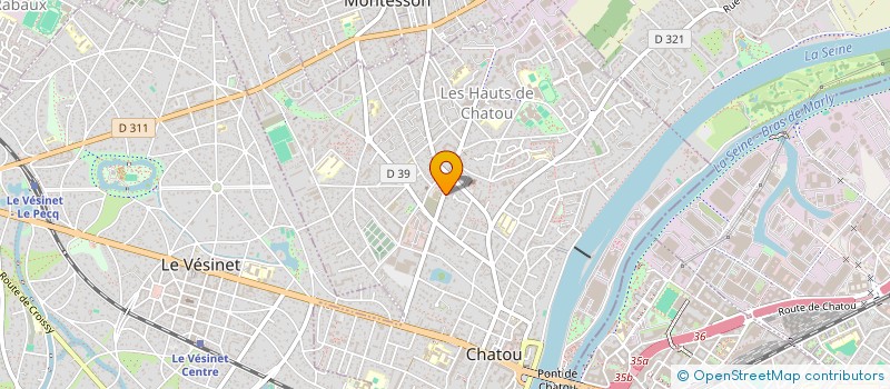 localisation de l'entreprise MIROITERIE DES HAUTS DE SEINE à CHATOU