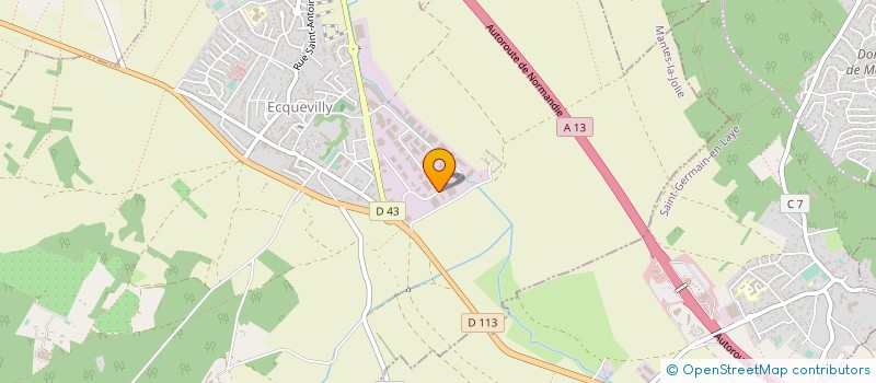 localisation de l'entreprise MIROITERIE DES MUREAUX ET DE LA SEINE  ECQUEVILLY