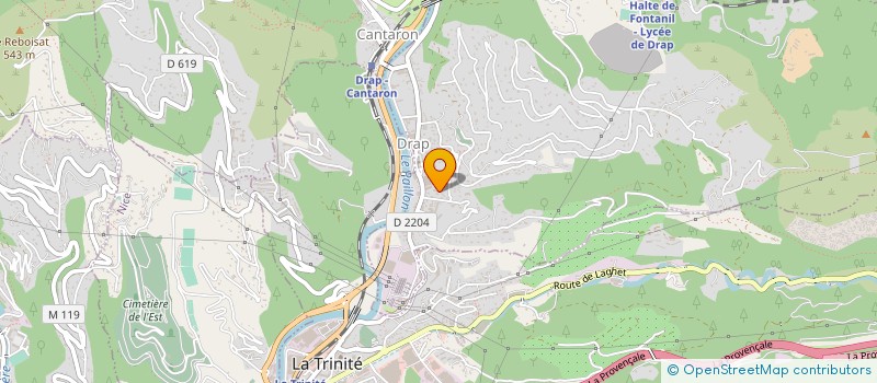 localisation de l'entreprise MIROITERIE DRAPOISE à DRAP