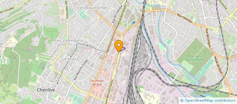 localisation de l'entreprise MIROITERIE DU CENTRE EST SOC à DIJON
