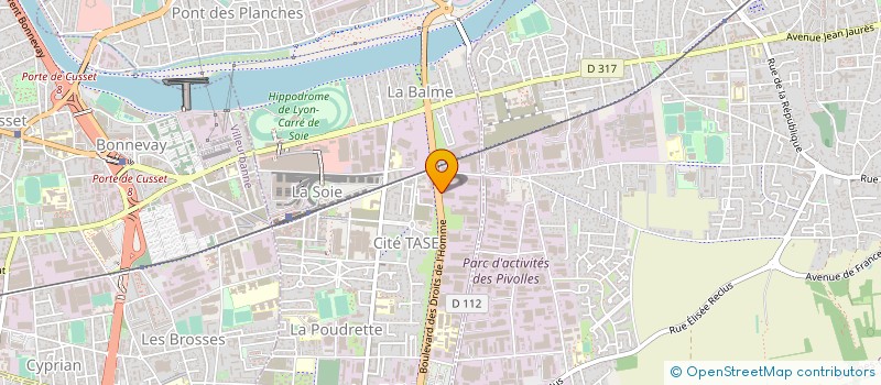 localisation de l'entreprise MIROITERIE DU RHONE  VAULX-EN-VELIN