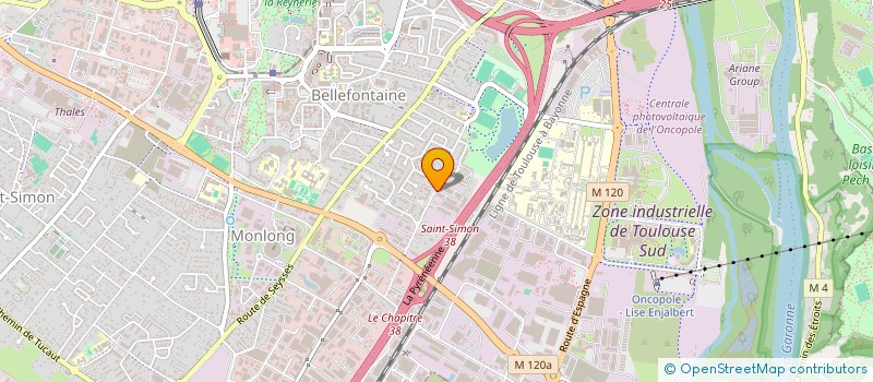localisation de l'entreprise MIROITERIE ESQUIROL à TOULOUSE