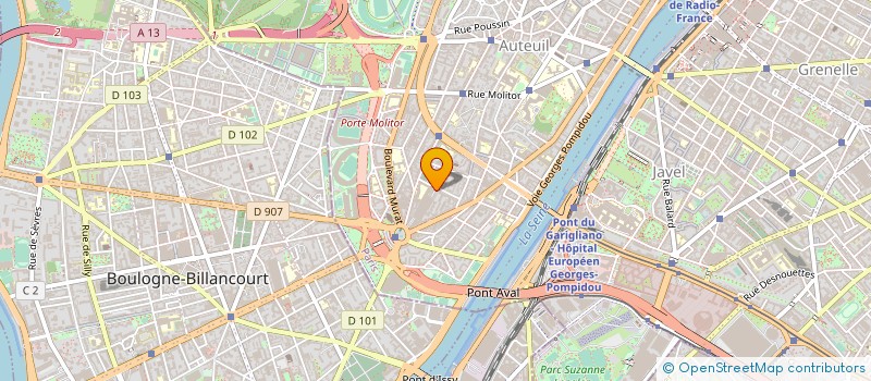 localisation de l'entreprise MIROITERIE ET VITRERIE DE PASSY à PARIS