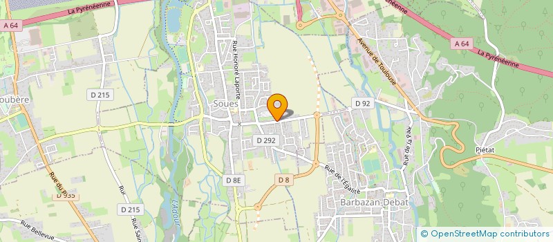 localisation de l'entreprise MIROITERIE FERESIN  SOUES