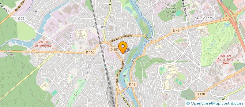 localisation de l'entreprise MIROITERIE FREDERIC  GOLBEY