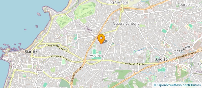 localisation de l'entreprise MIROITERIE GLAVERCOBA à BIARRITZ