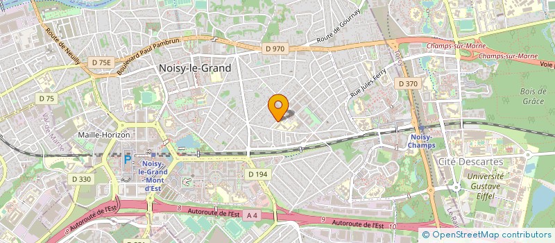 localisation de l'entreprise MIROITERIE GRAVE à NOISY-LE-GRAND