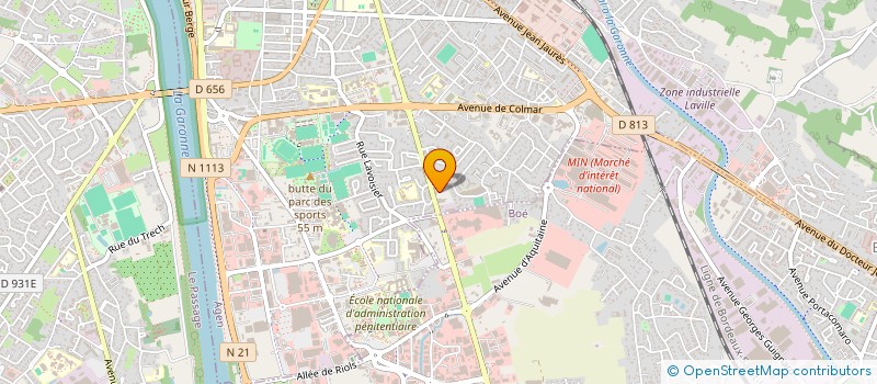 localisation de l'entreprise MIROITERIE GUILLOUET  AGEN