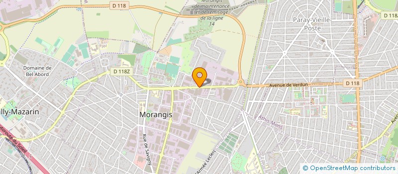 localisation de l'entreprise MIROITERIE JUDICE LAGOUTTE SOC à MORANGIS
