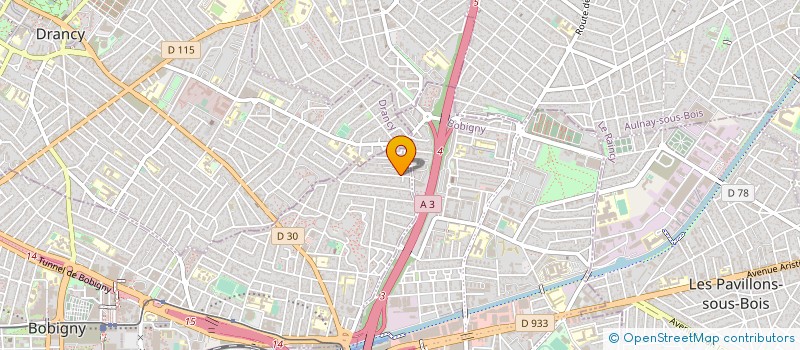 localisation de l'entreprise MIROITERIE LE COQ SARL à BOBIGNY