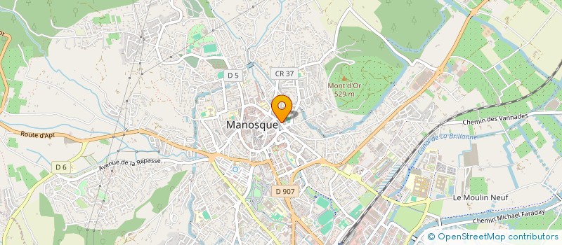 localisation de l'entreprise MIROITERIE MANOSQUINE à MANOSQUE