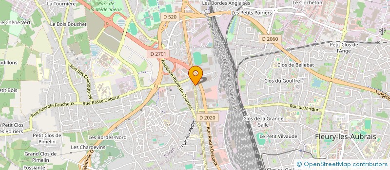 localisation de l'entreprise MIROITERIE MODERNE SARL  FLEURY LES AUBRAIS