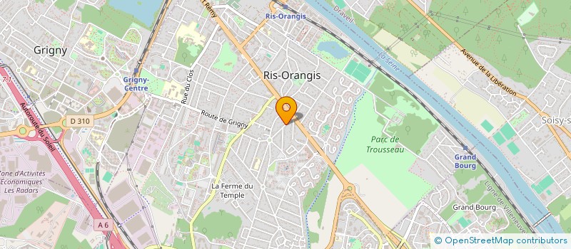 localisation de l'entreprise MIROITERIE NOUVELLE PSAV à RIS-ORANGIS