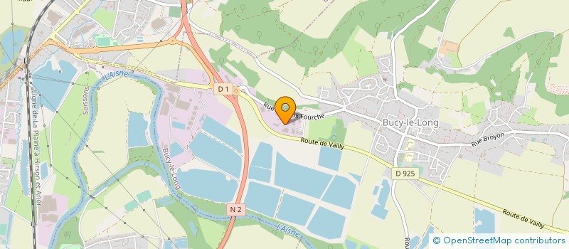 localisation de l'entreprise MIROITERIE PHILLIP à BUCY-LE-LONG