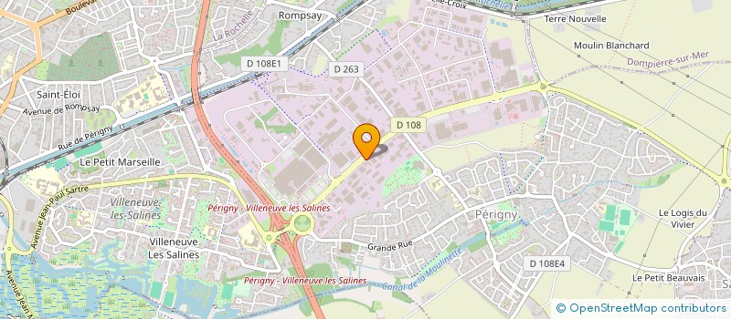 localisation de l'entreprise MIROITERIE ROCHELAISE à PERIGNY