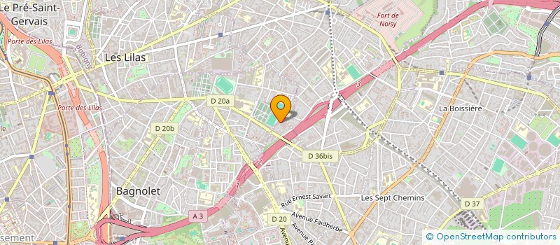 localisation de l'entreprise MIROITERIE SAINT BERNARD à MONTREUIL