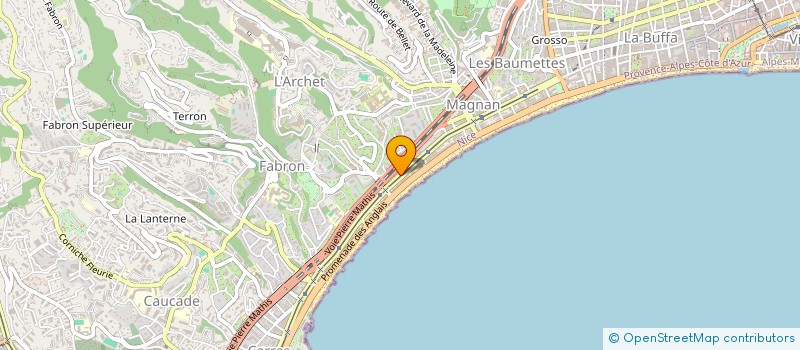 localisation de l'entreprise MIROITERIE SERRURERIE ALU-VERRE à NICE