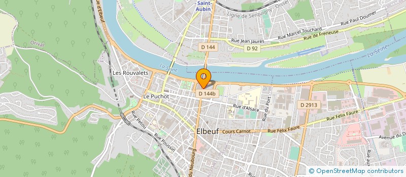 localisation de l'entreprise MIROITERIE UNI VERRE à ELBEUF