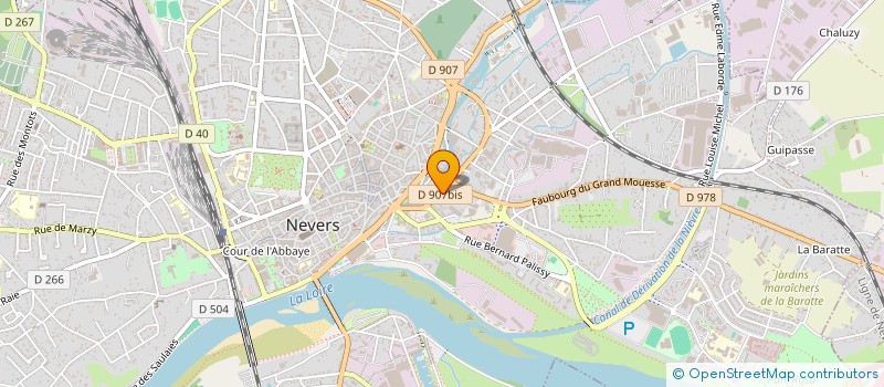 localisation de l'entreprise MIROITERIE VERANDA NIVERNAISE à NEVERS