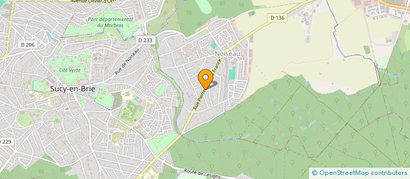 localisation de l'entreprise MIROITERIE VIAT à SUCY-EN-BRIE