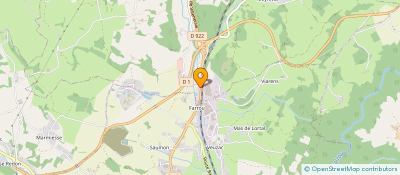 localisation de l'entreprise MIROITERIE VILLEFRANCHOISE à VILLEFRANCHE-DE-ROUERGUE