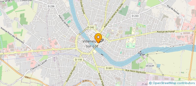 localisation de l'entreprise MIROITERIE VILLENEUVOISE à VILLENEUVE-SUR-LOT