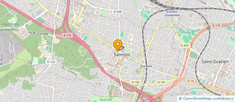 localisation de l'entreprise MIROITERIE VITRERIE DE SANNOIS à SANNOIS