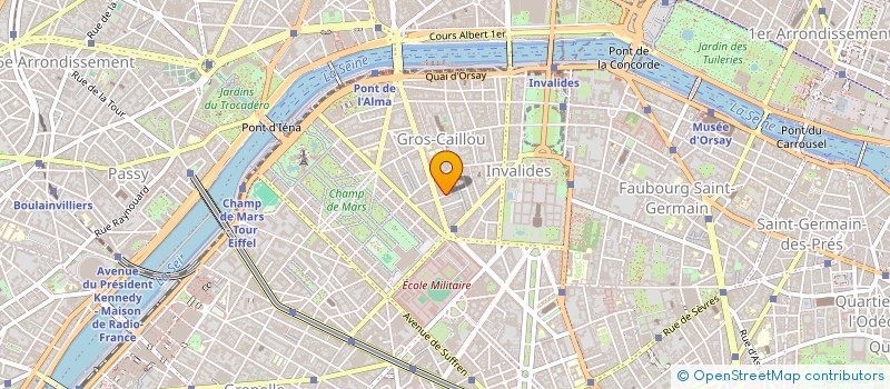 localisation de l'entreprise MIROITERIE VITRERIE GENERALE DU 7EME  PARIS