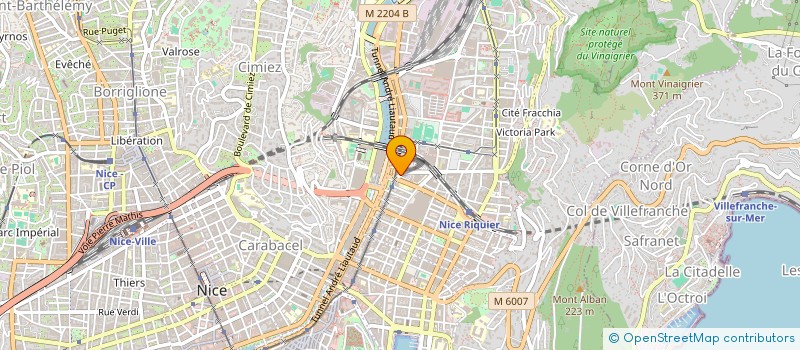 localisation de l'entreprise MIROU COIFF à NICE