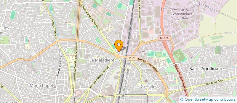 localisation de l'entreprise MIROY INVESTISSEMENTS  DIJON