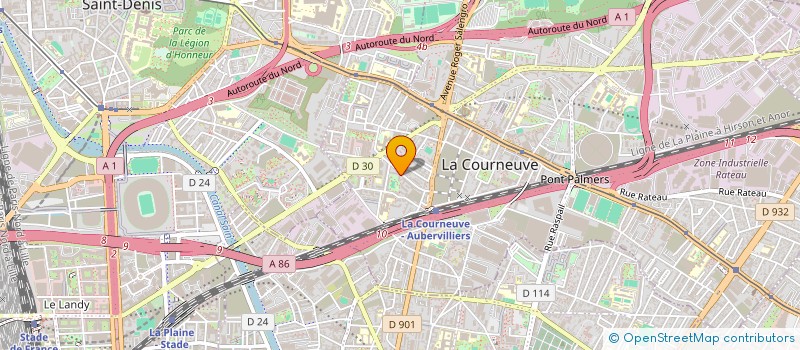 localisation de l'entreprise MIRZA à LA COURNEUVE