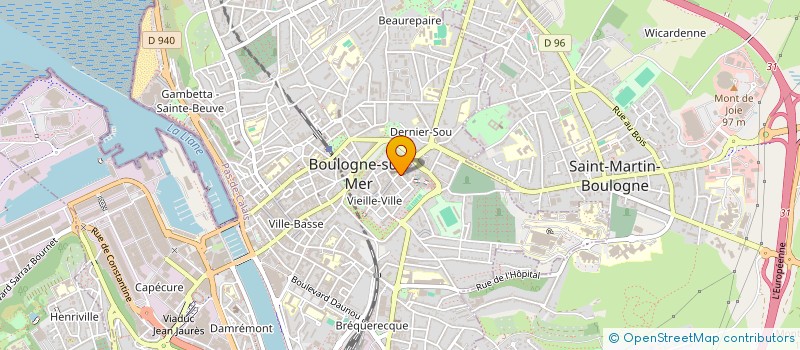 localisation de l'entreprise MIRZA ELECTRO à BOULOGNE-SUR-MER